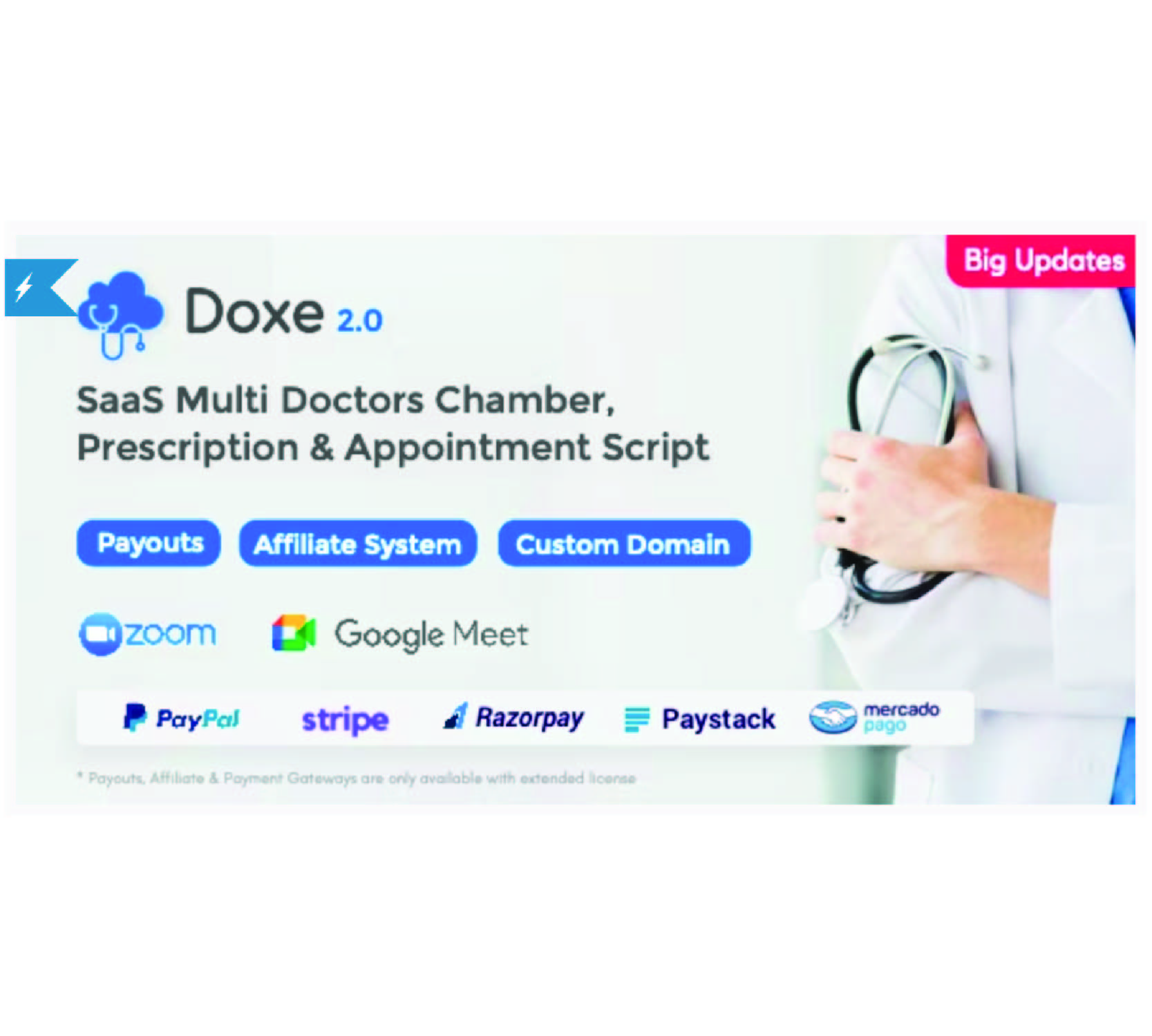 Doxe - 医生室、处方和预约软件
